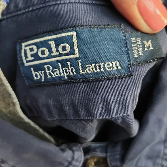 Polo By Ralph Lauren Long Sleeve Navy Blue Button Down Shirt (M Size M) - Picture 7 of 10
